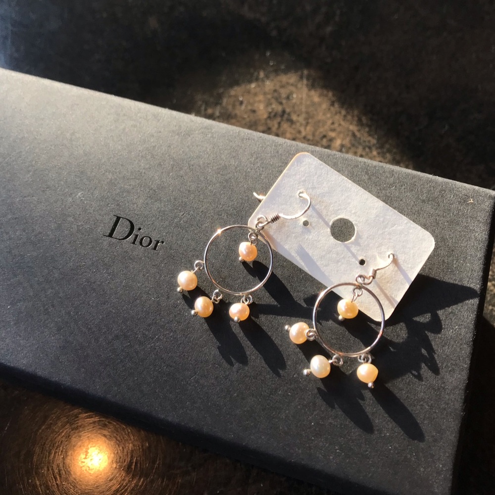 Pearl chandelier earrings
